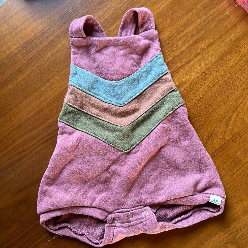 12-18 month Little Road Co Chevron Romper